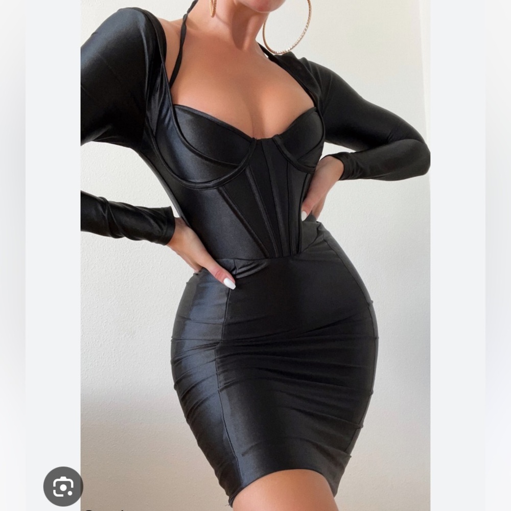 House of CB Black Mini Dress